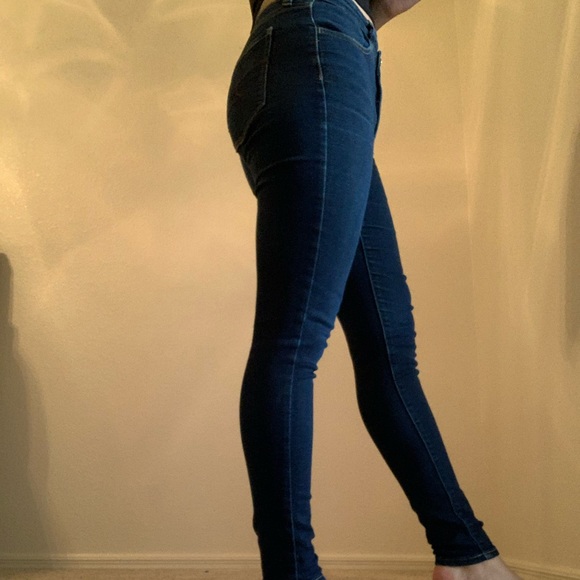 DARK DENIM SKINNY JEANS - Picture 2 of 3